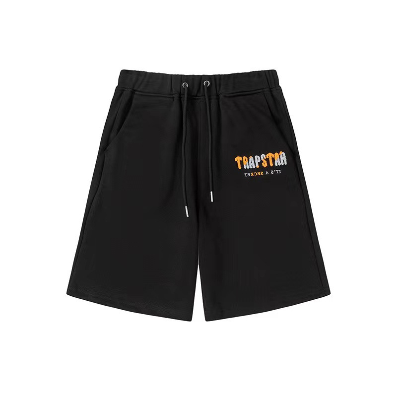 Black Trapstar Chenille Decoded Shorts image