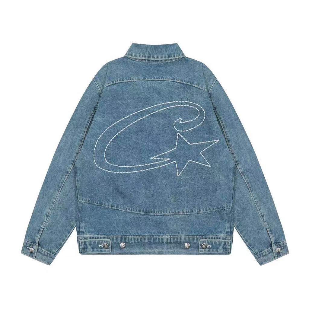 Corteiz C-star denim Trucker jacket image 6