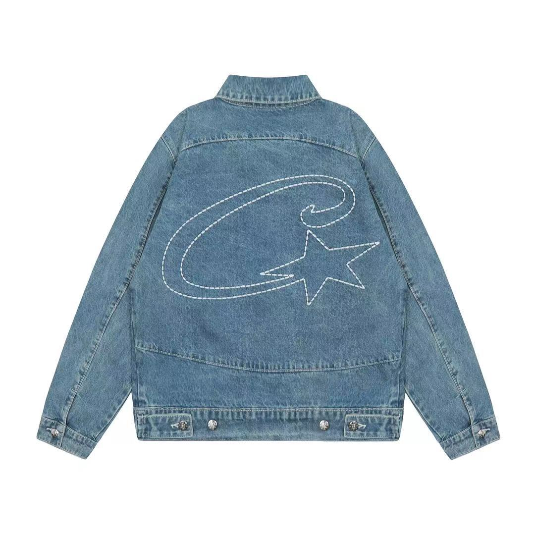 Corteiz C-star denim Trucker jacket image 6