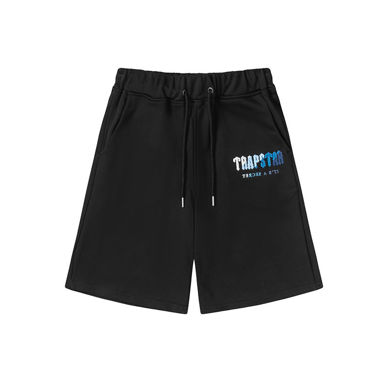 Black Trapstar Chenille Decoded Shorts image