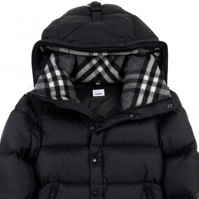 Burberry detachable sleeve hooded puffer jacket image 3