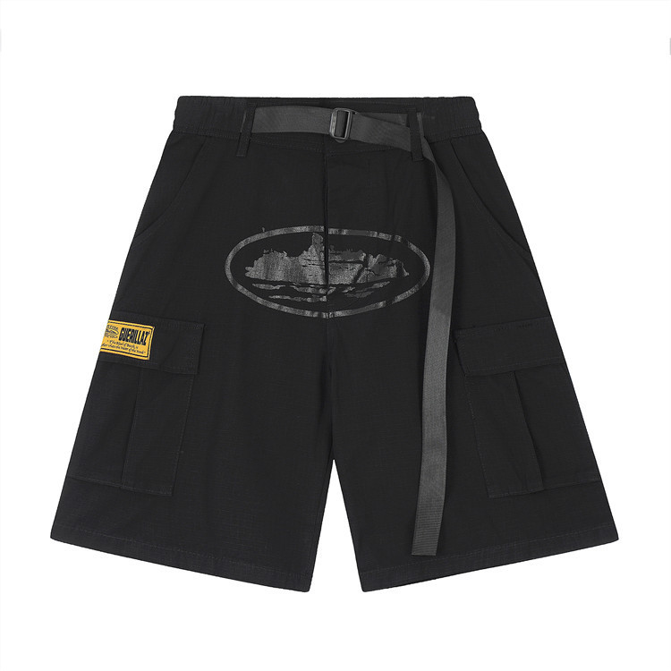 Corteiz Alcatraz Cargo Short - Dark Black, XL image