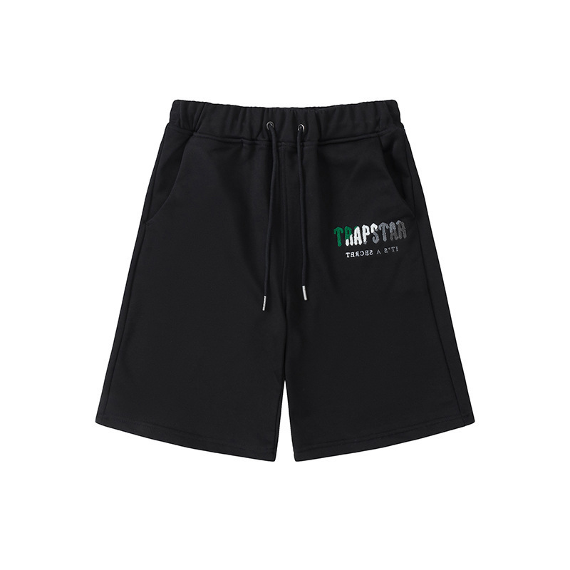 Black Trapstar Chenille Decoded Shorts image