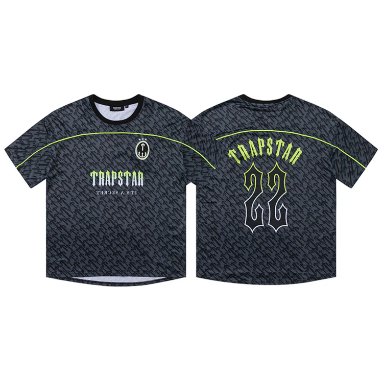 Trapstar Jersey 22 - S, Black-green image
