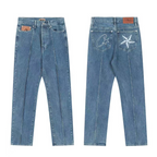 Corteiz C-star Denim Trucker Jeans - Blue, XL image