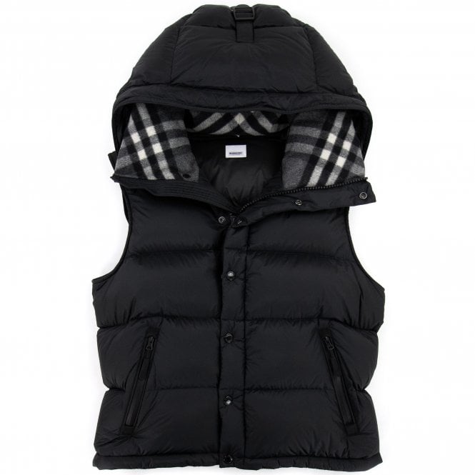 Burberry detachable sleeve hooded puffer jacket image 2