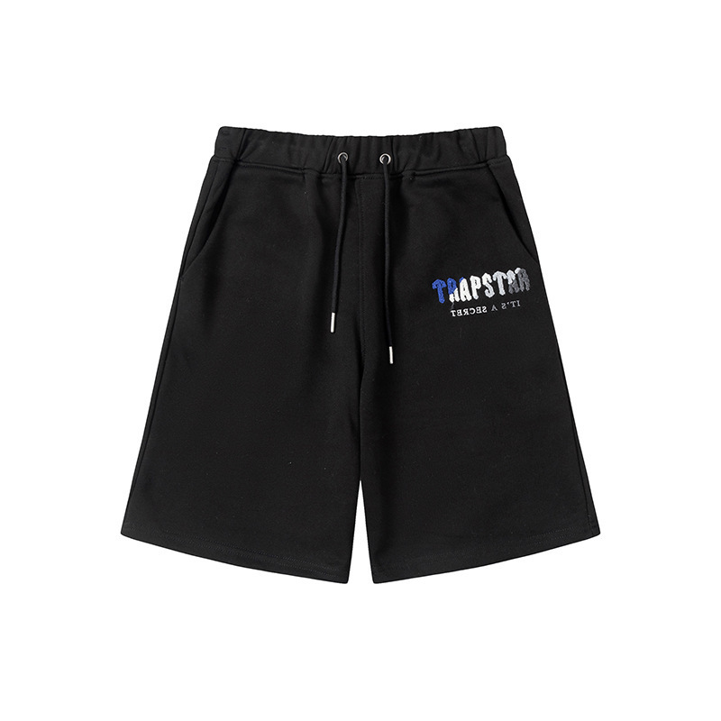 Black Trapstar Chenille Decoded Shorts image