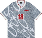 Corteiz "Carni Stellations" Football Jersey - Grey, M image