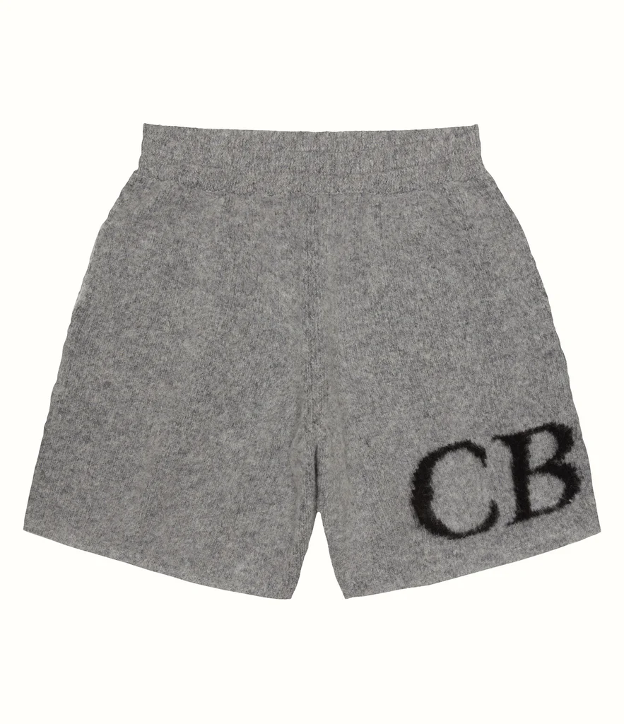 Cole Buxton intarsia knit shorts "CB" Monogram