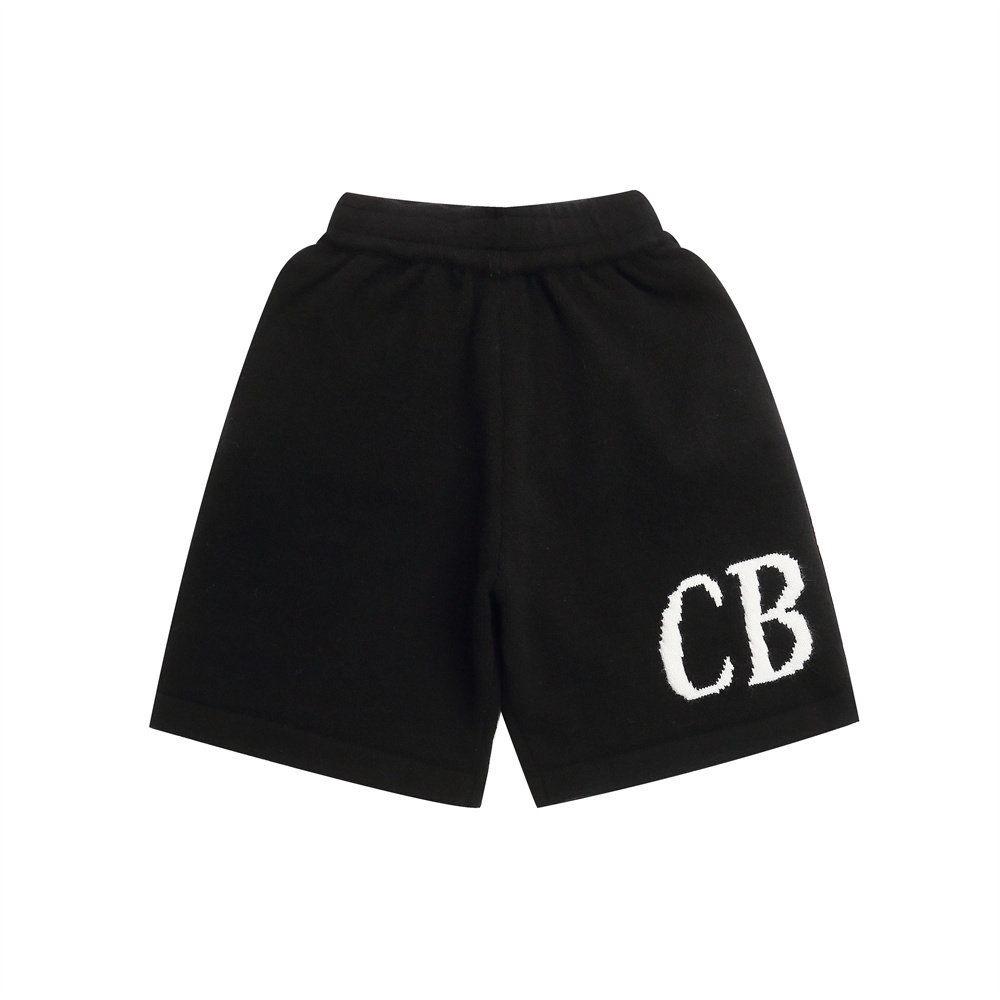 Cole Buxton intarsia knit shorts "CB" Monogram