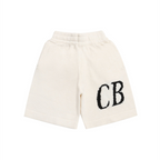 Cole Buxton intarsia knit shorts "CB" Monogram