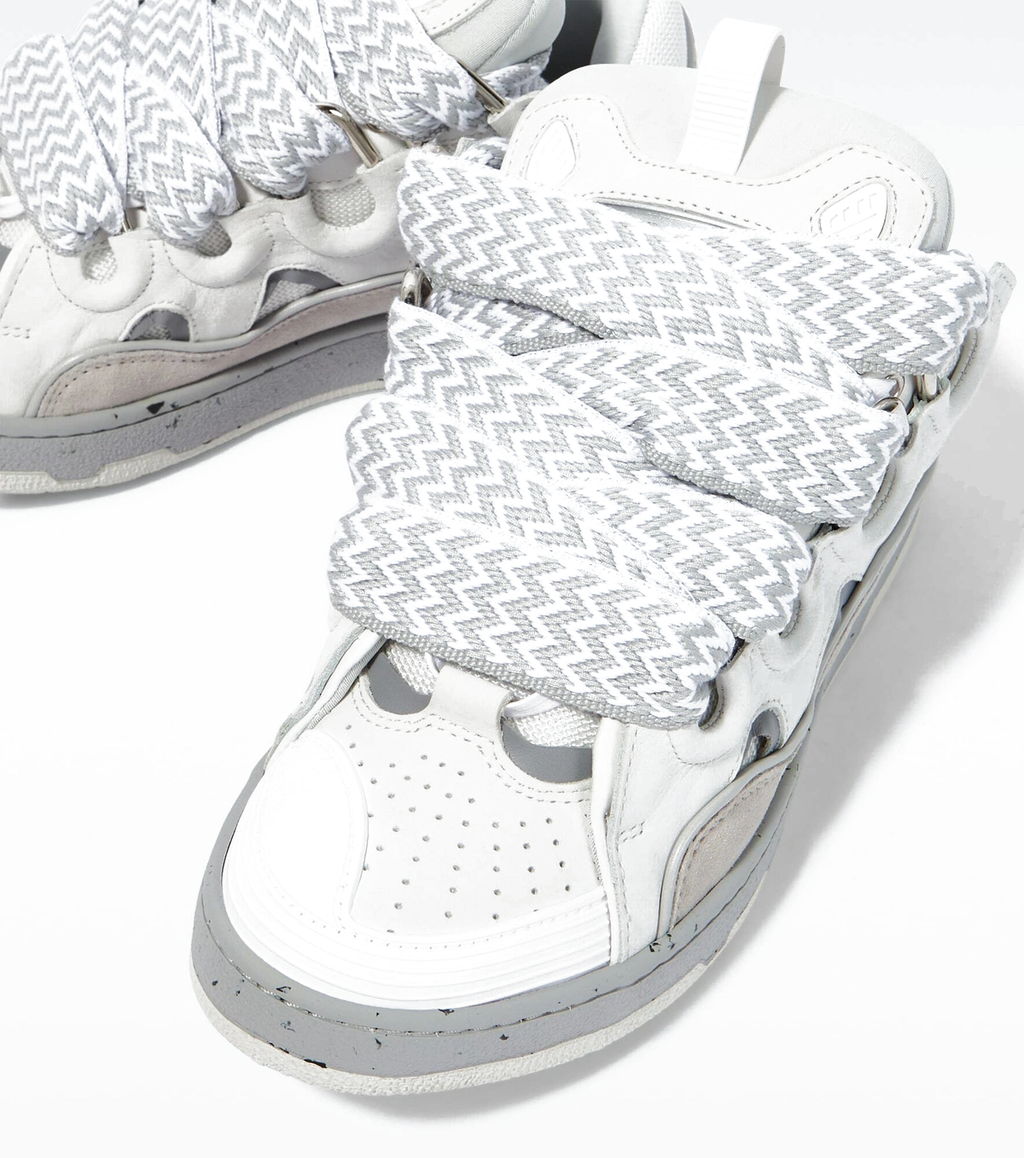 Lanvin Leather Curb Sneakers
