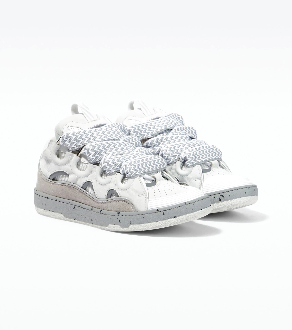 Lanvin Leather Curb Sneakers