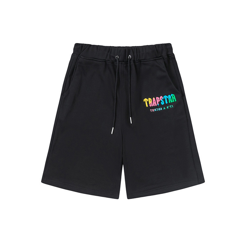 Black Trapstar Chenille Decoded Shorts image