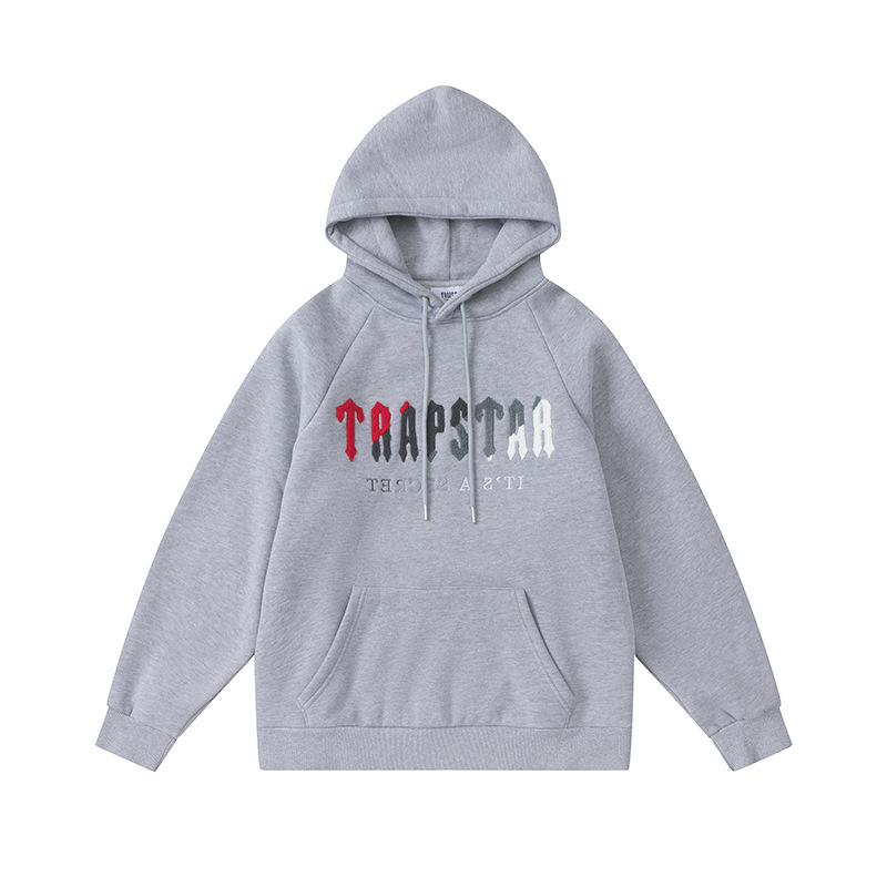 Grey Trapstar Hoodie - Style 2, M image