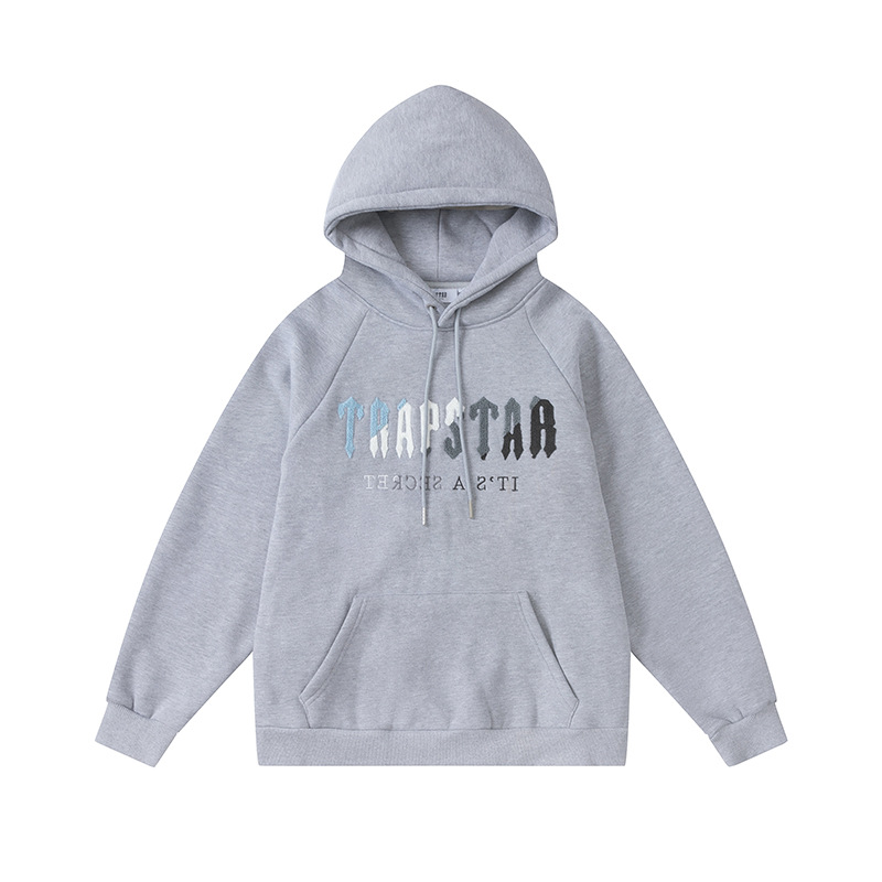Grey Trapstar Hoodie - Style 3, L image