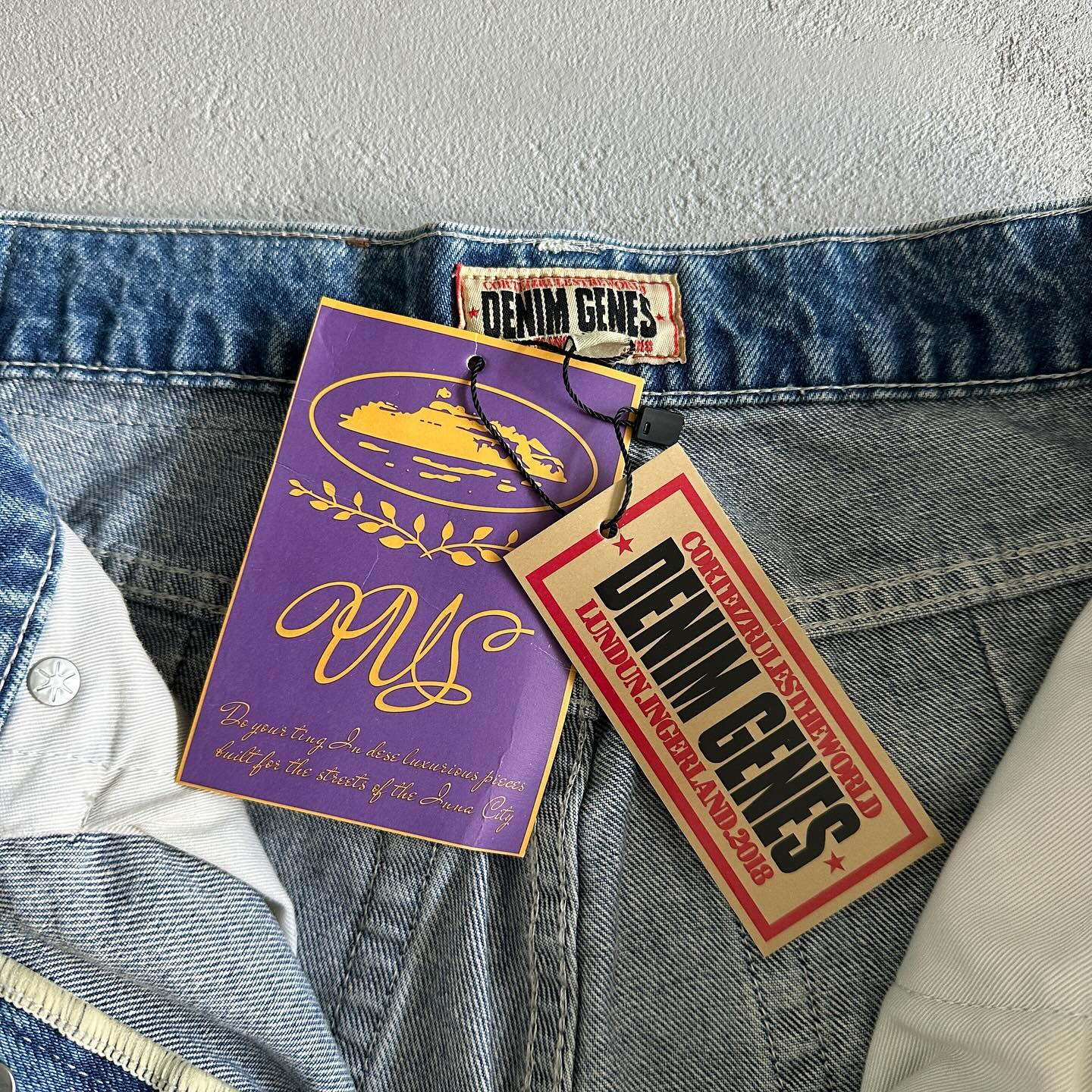 Corteiz C-Star Denim Trucker Short image 3