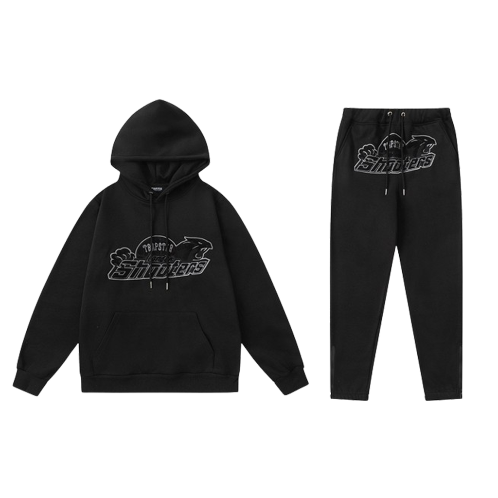 Black Trapstar Shooters Tracksuit image